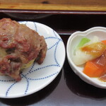 Otomo - 牛肉のじゃがボール、かぶとにんじんの煮物