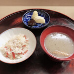 赤坂 菊乃井 - 御飯 止椀 漬物