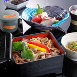 日本料理 都 - すき焼き重御膳2021-3