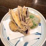 青山 川上庵 - 野菜の天ぷら