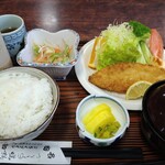 ドライブイン加茂 - 魚フライ定食