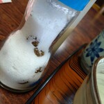 ドライブイン加茂 - アジシオの中にコーヒー豆？