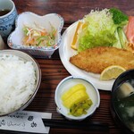 ドライブイン加茂 - 魚フライ定食¥792
