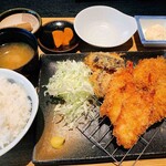 かつのれん - 熟成ヒレカツと海老フライセット1,480円（税別）