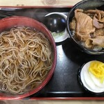 前野屋 - '21/02/06 しょうが焼丼セット（税込800円）