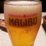 カフェアンドダイニング MALIBU - 冷たい生　グラスが良い