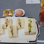 喫茶たか - 野菜サンド＆アイスレモンティー