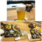 Gohan Ya Matsubokkuri - ◆二人とも定食を頂き（と言うかこれとお弁当しかないのですが）、主人は「生ビール（500円：税込）を追加。