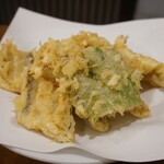 きよし - 穴子と大葉の天ぷら