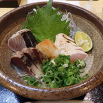 Kushi Sanjuuroku - 鰹・鰆・鶏のたたきポン酢