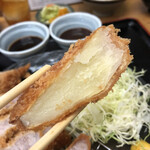 とんかつ 栄ちゃん - じゃがいもフライにテンションMAX