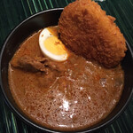 ハレギンザ - マサマンカレー、コロッケ、タンドリーチキン