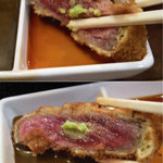 牛かつ おか田 - アップ