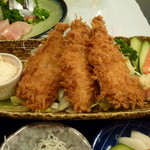 わらべ菜魚洞 - 鯵フライ定食