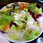 七代目 - 七輪炭火焼肉 やまと ＠板橋本町 ランチパスタに付くサラダ