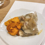 うを徳 - 天然虎河豚の煮凝＆海胆