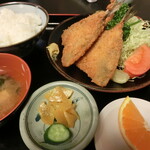 お食事処おだか - アジフライ定食