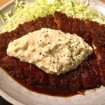 とんかつの藤 - 味噌マヨチキンカツ膳¥800