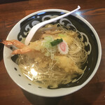 中華そば 笹生 - 海老天中華そば 塩 1,000円