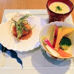 ランバー カフェ レストラン - 前菜３種  ￥600  丁寧に作られた感じで美味しい