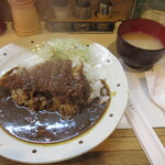 キッチン南海 - カツカレー650円＋味噌汁50円