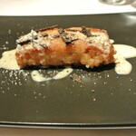 リストランテ カノフィーロ - 十勝産豆の焼きリゾット、モンドールのソース