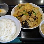 中華食堂 秋 - 豚肉と卵炒め定食