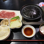 鳥取牧場村 - 料理写真:ロースステーキ焼き定食