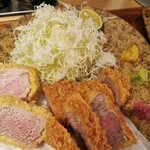 とんかつ けい太 - イベリコ豚とんかつと 六白黒豚フィレカツの食べ比べ膳