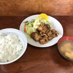 味よし食堂 - バラ肉焼き定食。
      800円。