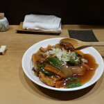 奈良 - 鱈の甘酢餡かけ