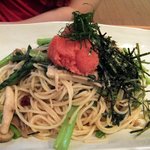 味・ma-ru - 【めんたいガーリックパスタ(650円)】2012年8月某日