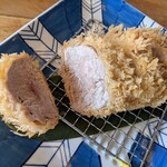 かつ久 無庵 - ヒレかつ断面♪