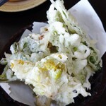 精進料理　湯華庵 - 天ぷら盛り合わせ
