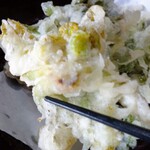精進料理　湯華庵 - ふきのとうの天ぷら