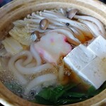 精進料理　湯華庵 - 豆腐入りうどん鍋