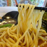 麺屋ひじり - 九州人にはうどんと感じてしまう、太ストレート麺。コシも強い！！