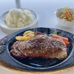 清海 - 料理写真:「ビーフペッパーステーキ(200g)」@1340＋「Aセット」@380＋「ライス大盛り」@50(税別)