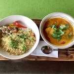 スプーンソング - 【2020年11月26日(木)】フィッシュ(ブリ)マラバールとタコ＆小エビのプラオセット