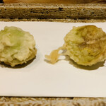 日本橋 蕎ノ字 - ◆ふきのとう（静岡・掛川産）
      ◎ふきのとうの香りと優しい苦味が春の訪れを感じる。