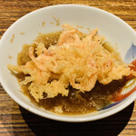 日本橋 蕎ノ字 - ■桜えびかき揚げ
      ☆天つゆで頂く。桜エビの良い香りが口から鼻にふわっと抜けて行く。