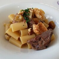 リストランテ　ウミリア - 猪肉のラグー　栗と木の実のロースト　リガトーニ（2021.1）