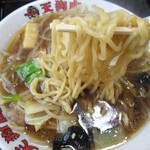 ラーメン天狗山 - 麺アップ