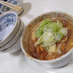 長谷川 - 料理写真:もつ煮込み
もつ煮は甘めで鶏肉も入っていて、食べ応えありました。