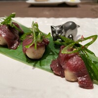 L'Agréable Esprit de GAMIN - 馬肉のカルパッチョ ポテサラ握り仕立て