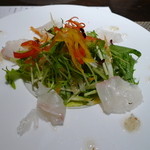 新宿星岡茶寮 - 旬の味覚コース 鯛のカルパッチョサラダ