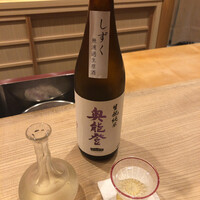 東茶屋 なかむら - 石川 奥能登 生酛純米 しずく 無濾過生原酒
                    →かなり甘みを感じる純米。辛味は穏やかな円やかなお酒。