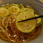 打心蕎庵 - 2012/8 すだちそば