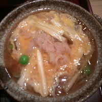 帰燕 - 豚肉とニラの玉子とじ