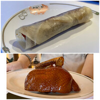 中国飯店 富麗華 - 北京ダック
                      アヒルの皮のサクッとさに脂ののり、味噌の味と白髪葱の辛さが堪りません、包んだ皮もモチモチ‼︎
                      ここの北京ダック美味しさ惚れてしまいました♡
                      なかなかこの味には出会えないと思える美味しさです♪